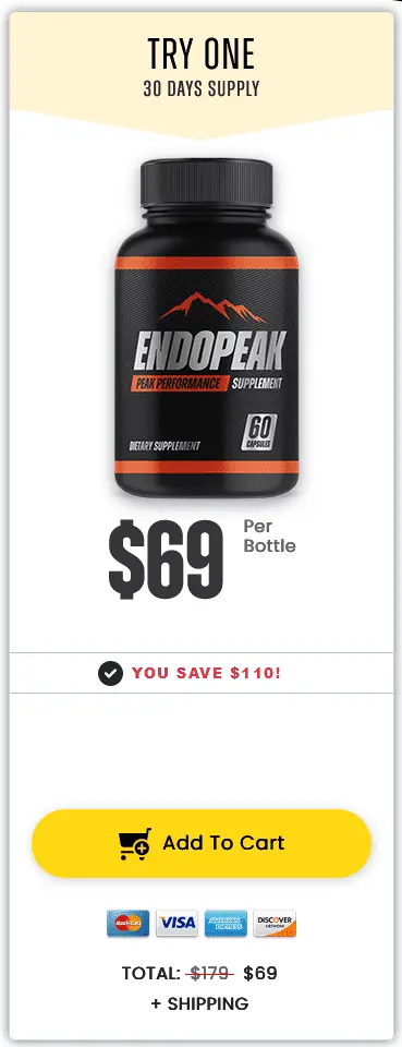 Endopeak Price 1